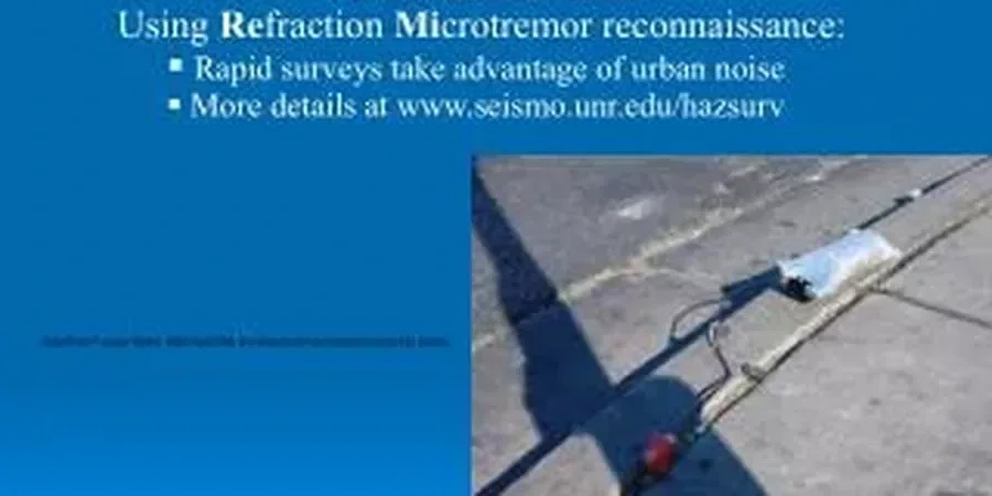 Microzonage sismique à Dunkerque